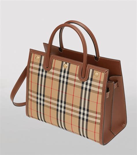 burberry title bag|Burberry Small Vintage Check Two Handle Title Bag.